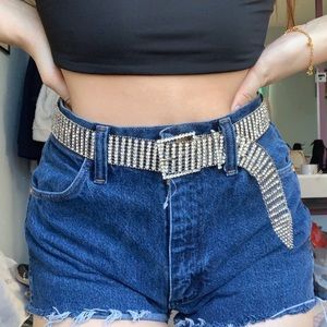 silver rhinestone belt